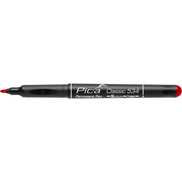 Pica 534/40 Classic Permanent Pen - Rond - Rood - 1mm