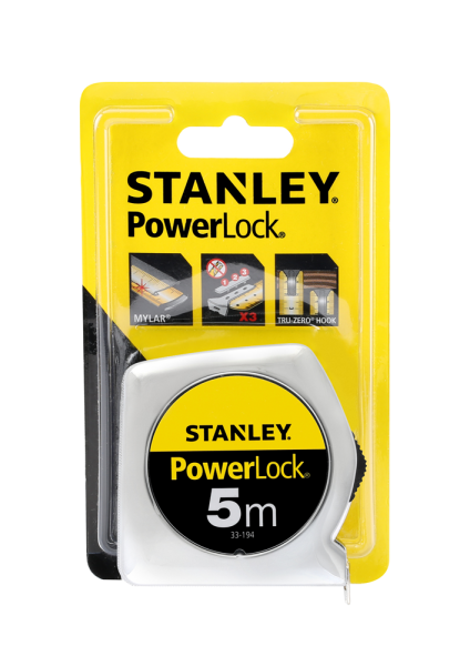 Stanley 0-33-194 Powerlock Rolmaat - 5m X 19mm - Detailed view of the product