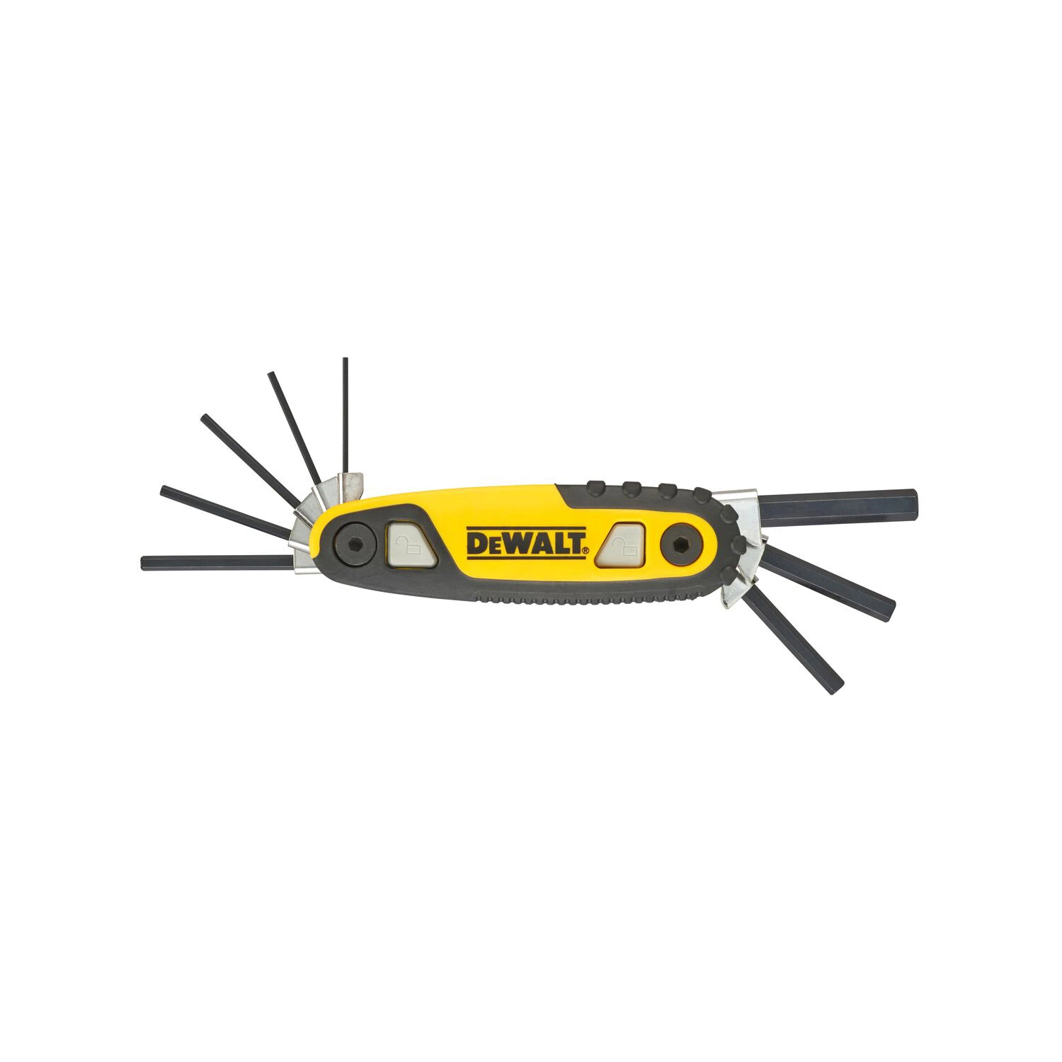 DeWALT DWHT0-70263 8-delige Inbussleutelset - Hex - 1,5-8mm - Vouwbaar