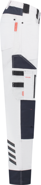 Workman 90041 STRETCH Worker Werkbroek P2S Dames - Wit / Navy - Maat 42 (33/32) - Detailed view of the product