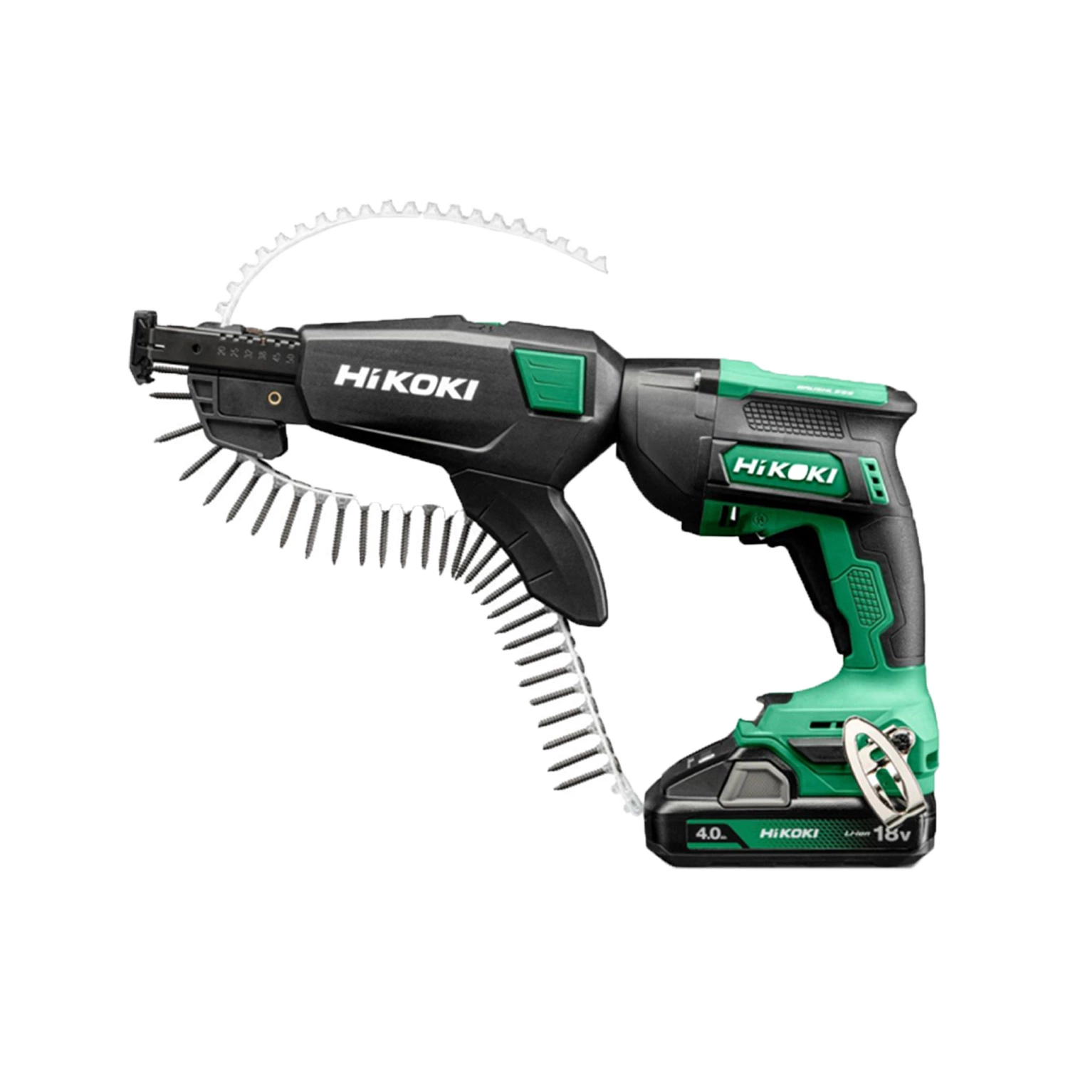 HiKOKI W18DBWCZ 18V Li-ion Accu Gipsschroefmachine / Bandschroefmachine Set (2x 4.0Ah Accu) In HSC III - 25-57mm thumbnail 2