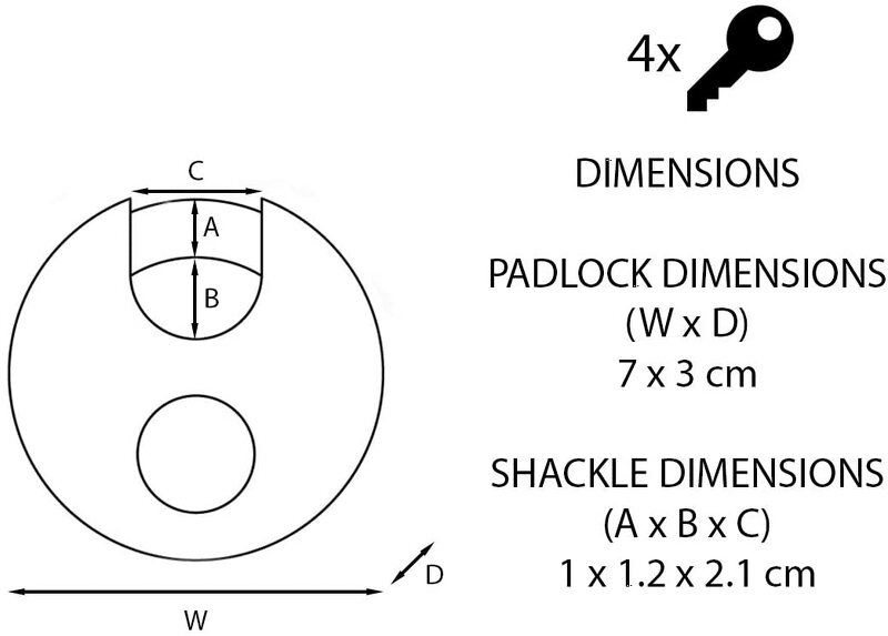 Master Lock M40EURDCC Excell - Discusslot RVS - 7 Cm - Grijs - Detailed view of the product