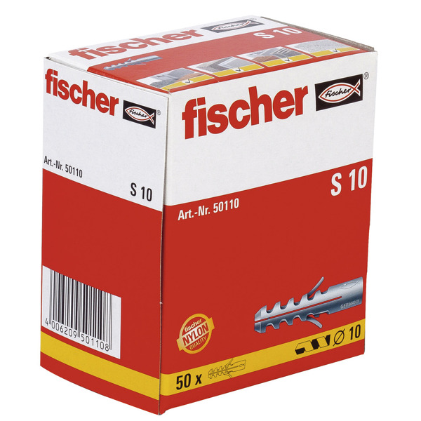 Fischer 50110 S Pluggen - 10 X 50mm (50st) - Detailed view of the product
