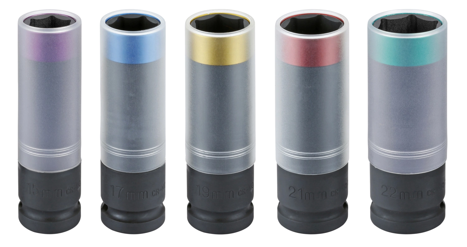 Sonic 300507 Doppenset 1/2''Voor Wielmoeren - 6 Kant - 5 Delig