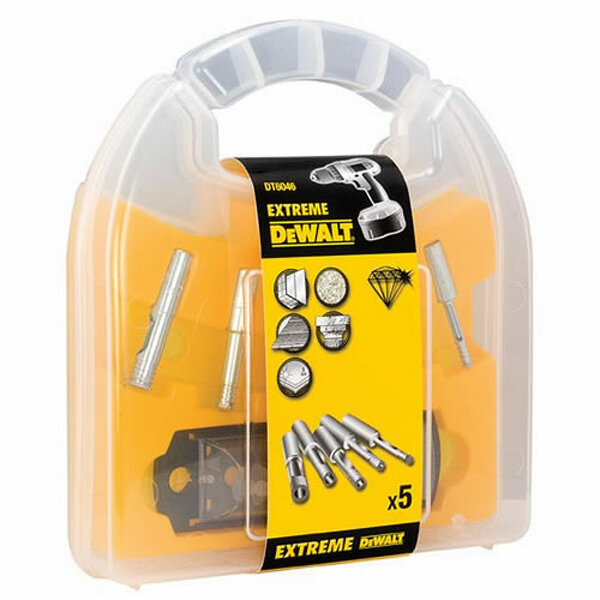 DeWALT DT6046 Tegelboren Set 5, 6, 7, 8, 10mm