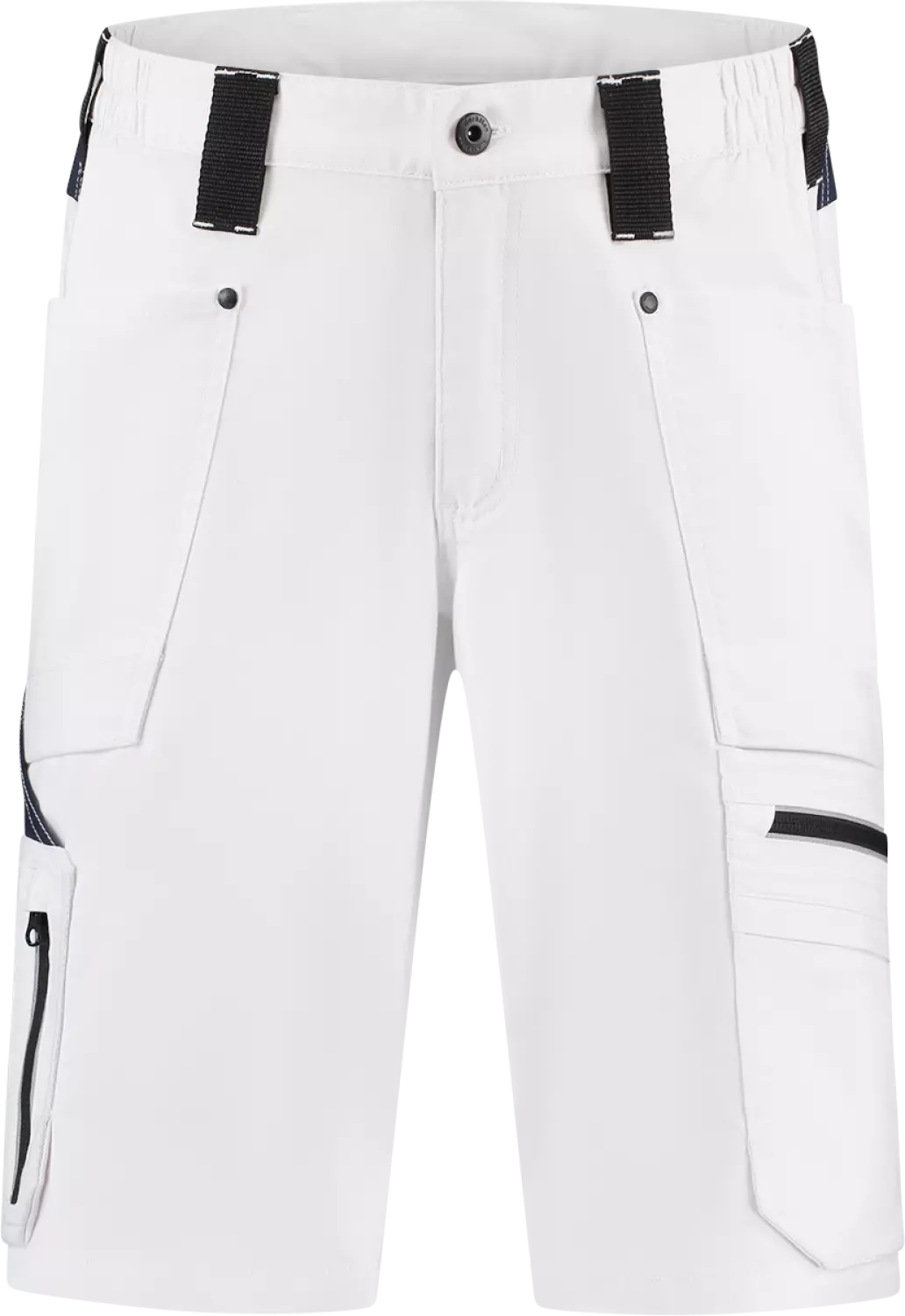 Workman 9003 STRETCH Bermuda Werkbroek - Wit / Navy - Maat 46 (32/32)