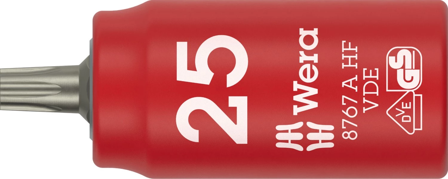 Wera 05005920001 8767 C VDE HF TORX® Zyklop Bitdop Geïsoleerd - 1/4"- TX 25