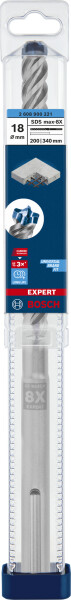 Bosch 2608900221 EXPERT Hamerboor SDS Max-8X - 18x200x340mm - Detailed view of the product