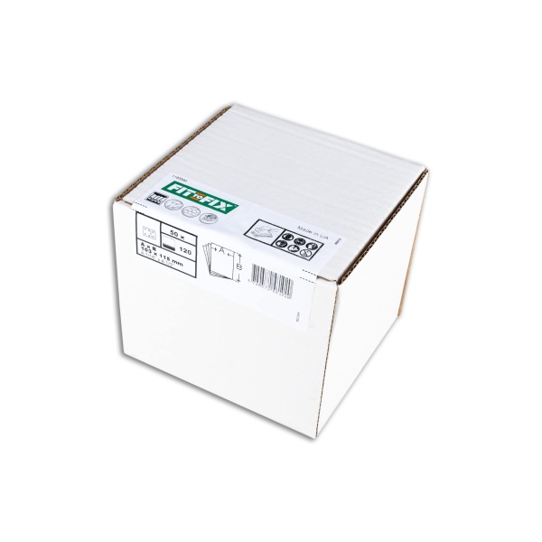 Fit-to-Fix Vlak Schuurvel - P120 - 102x115mm (50st) - Detailed view of the product