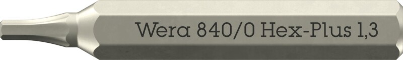 Wera 05058109001 840/0 Hex Plus Micro Bit - 1,3 X 30 Mm