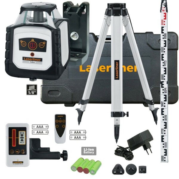Laserliner Cubus 110 S Rotatielaser Set Incl. Statief En Koffer - Rood - 40 M - Detailed view of the product