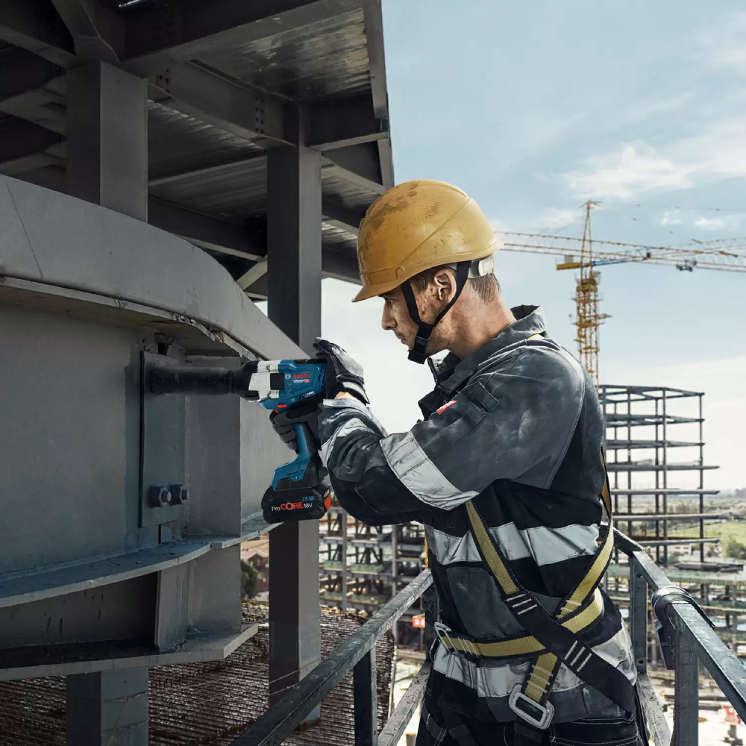 Bosch GDS 18V-1000 18V Li-Ion Accu BiTurbo Slagmoeraanzetter Body - M24 - 1/2''- Koolborstelloos thumbnail 3