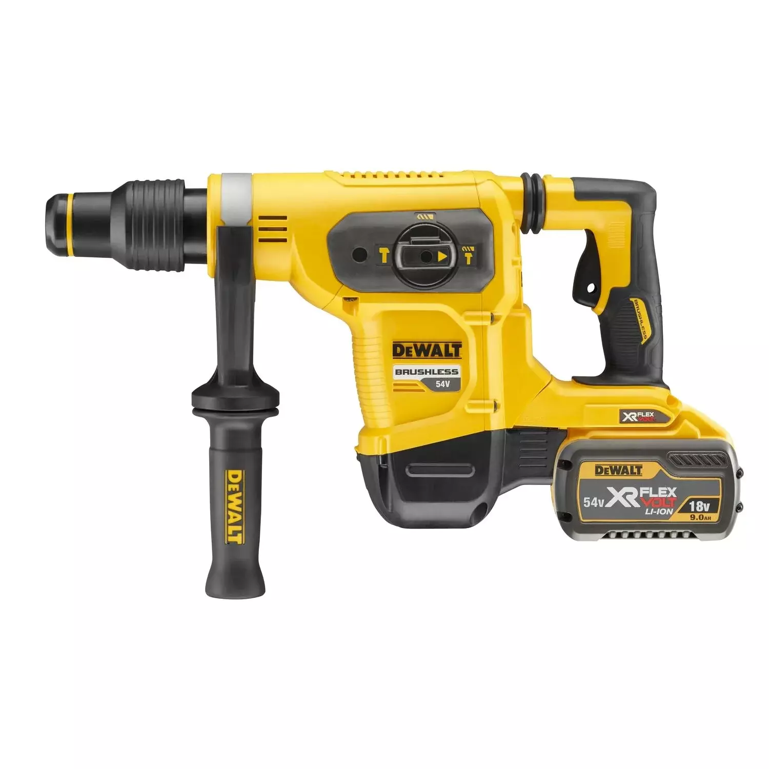 DeWALT DCH481X2 54V Li-ion Accu XR FlexVolt SDS-max Combihamer Set (2x 9.0Ah) In Koffer - 6J - Koolborstelloos thumbnail 3