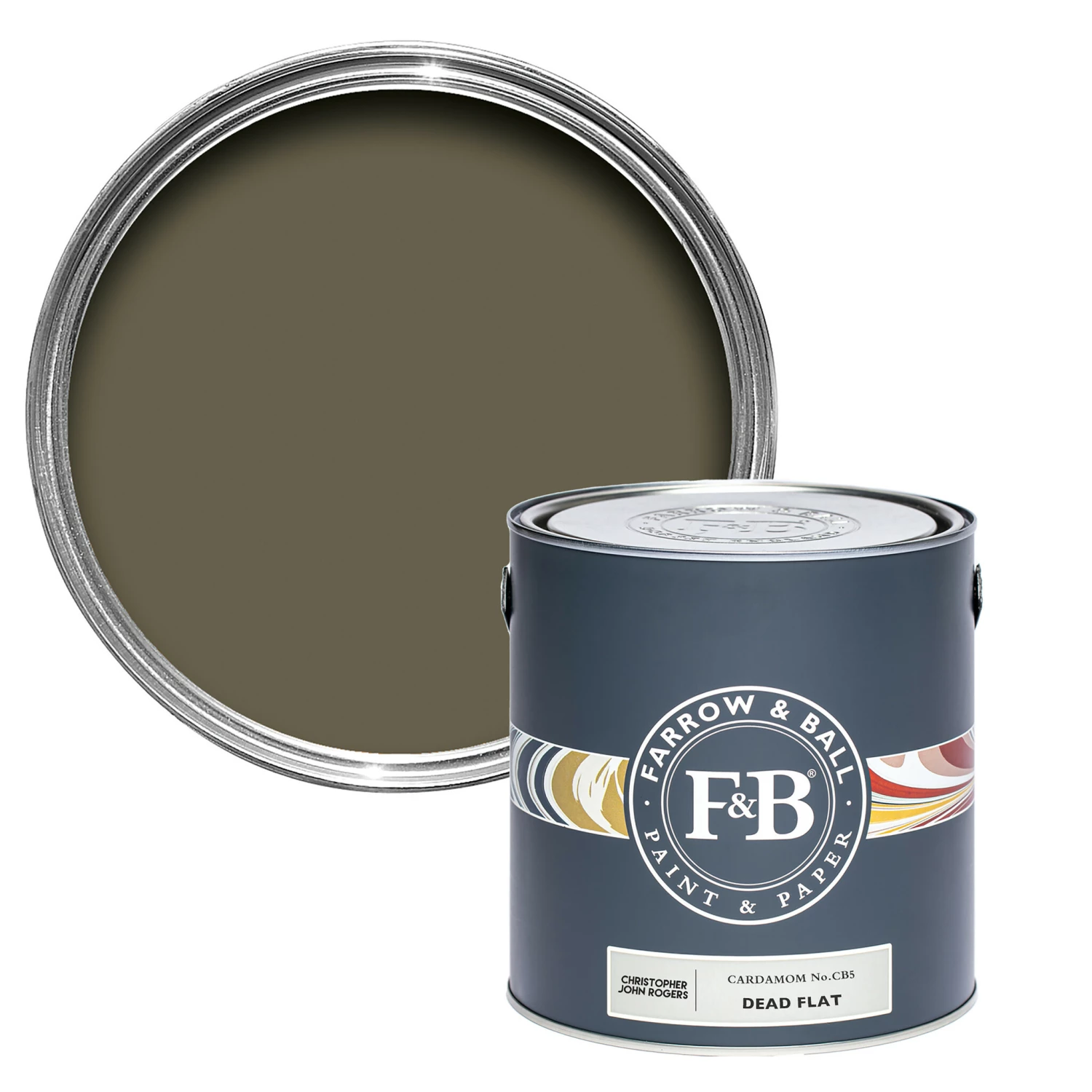 Farrow&Ball Modern Eggshell Cardamon CB5 2,5 L
