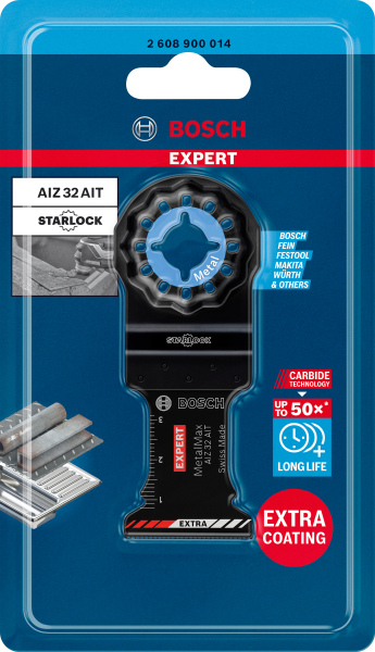 Bosch 2608900014 EXPERT Starlock CoatedCarbide Invalzaagblad AIZ 32 AIT Carbide, Metal 32 X 40mm 1 - Detailed view of the product