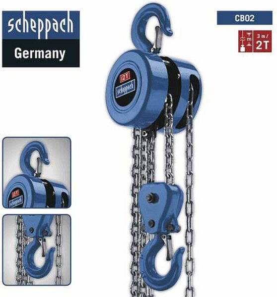 Scheppach CB02 Katrol Kettingtakel - 2000kg - Detailed view of the product