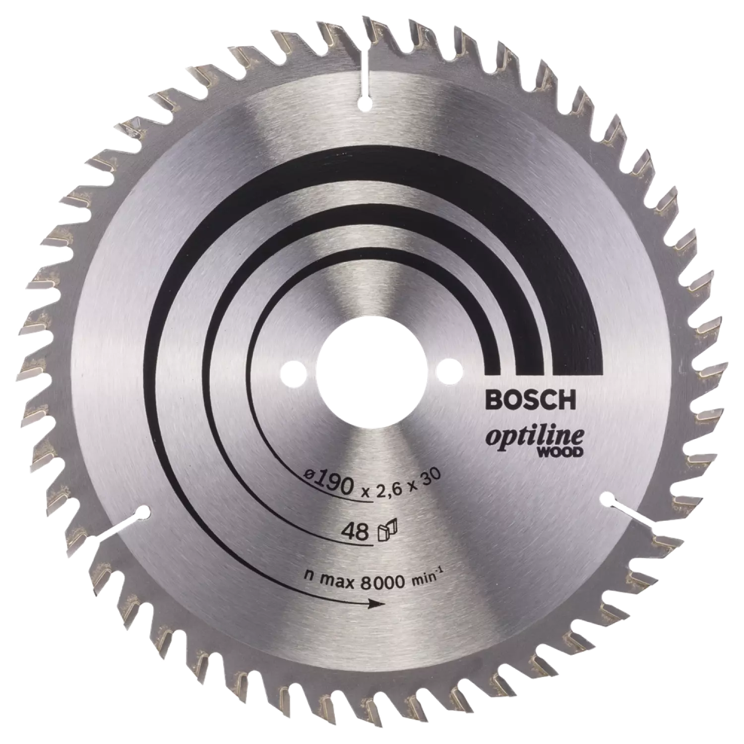 Bosch 2608640617 Optiline Cirkelzaagblad - 190 X 30 X 48T - Hout