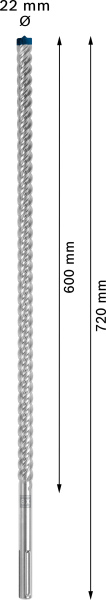 Bosch 2608900235 EXPERT Hamerboor SDS Max-8X - 22x600x720mm - Detailed view of the product