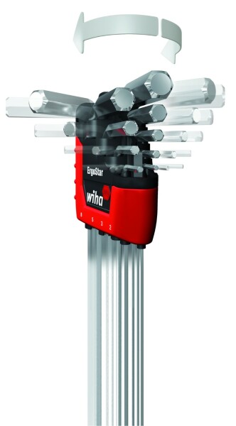 Wiha 369R H9 9-delige Inbussleutelset In ErgoStar Houder - 1,5-10mm - Detailed view of the product