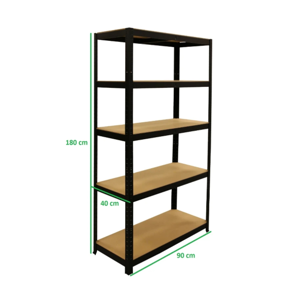ERRO ERROREK175DB Stellingkast Zwart - 5 Legborden - Detailed view of the product