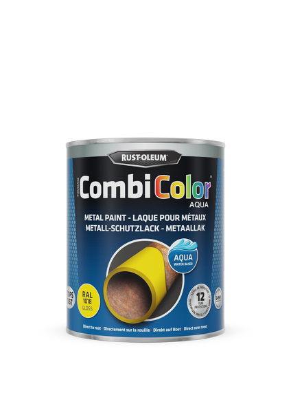 rust-oleum combicolor aqua hoogglans ral 1018 0.75 ltr