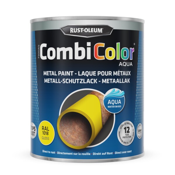 rust-oleum combicolor aqua hoogglans ral 1018 0.75 ltr