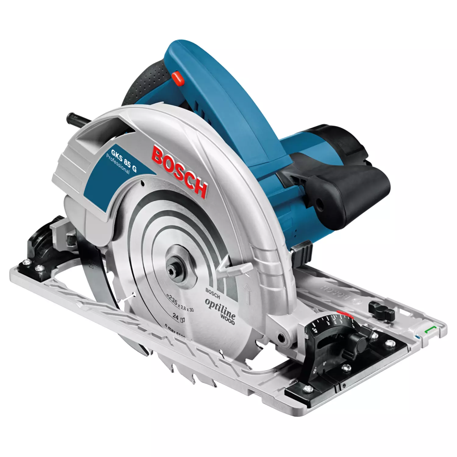 Bosch Professional GKS 85 G Cirkelzaag - 2200 Watt - 85 mm zaagdiepte - Inclusief zaagblad en L-BOXX