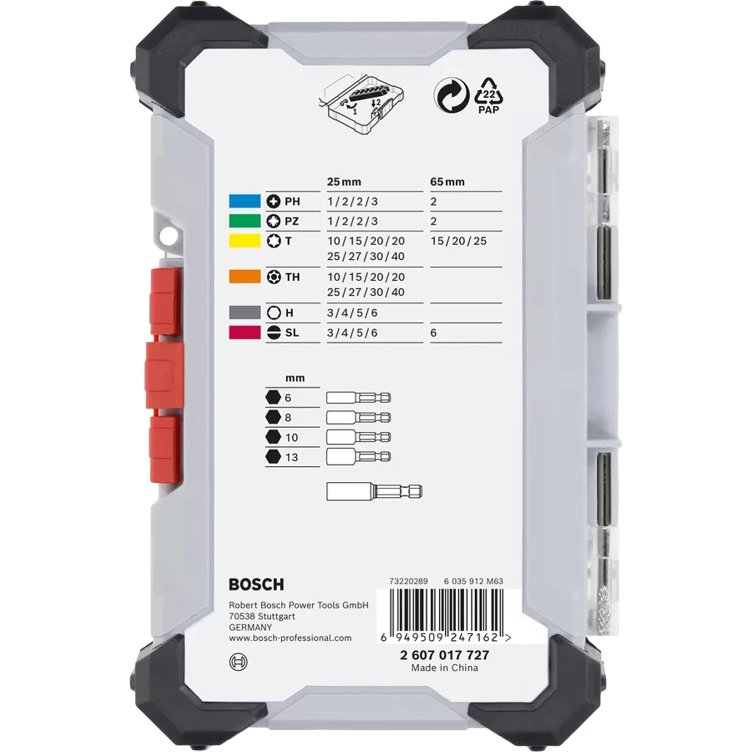 Bosch 2607017727 43-delige Bit- En Dopsleutelset thumbnail 4