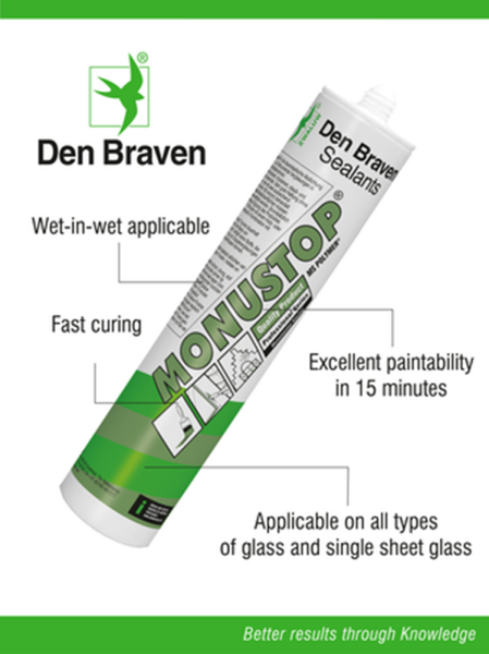 Zwaluw Den Braven Monustop Wit 290Ml Koker - Detailed view of the product