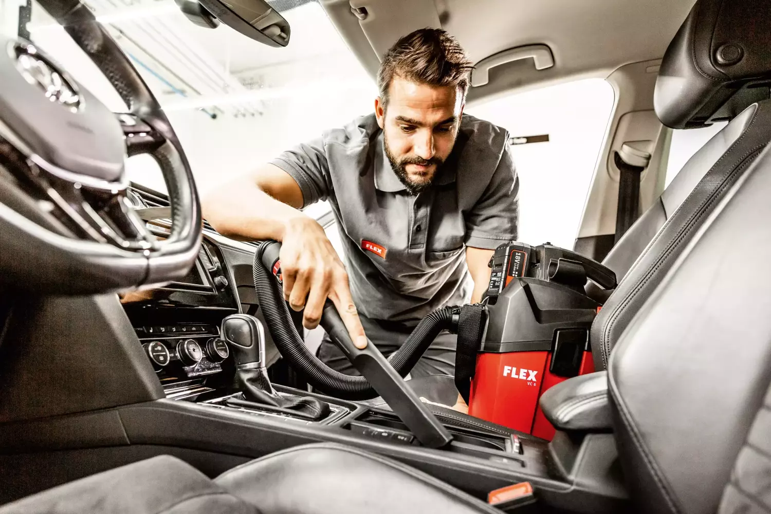 Flex VC 6 L MC 18.0 Li-Ion Compacte Accu Stofzuiger Body - 18V - 6L - Klasse L thumbnail 4