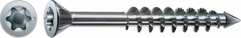 SPAX-M 441010350503 Schroef - T-STAR Plus T15 - 3.5 X 50mm - Verzonken Kop - Deeldraad - WIROX (200st)