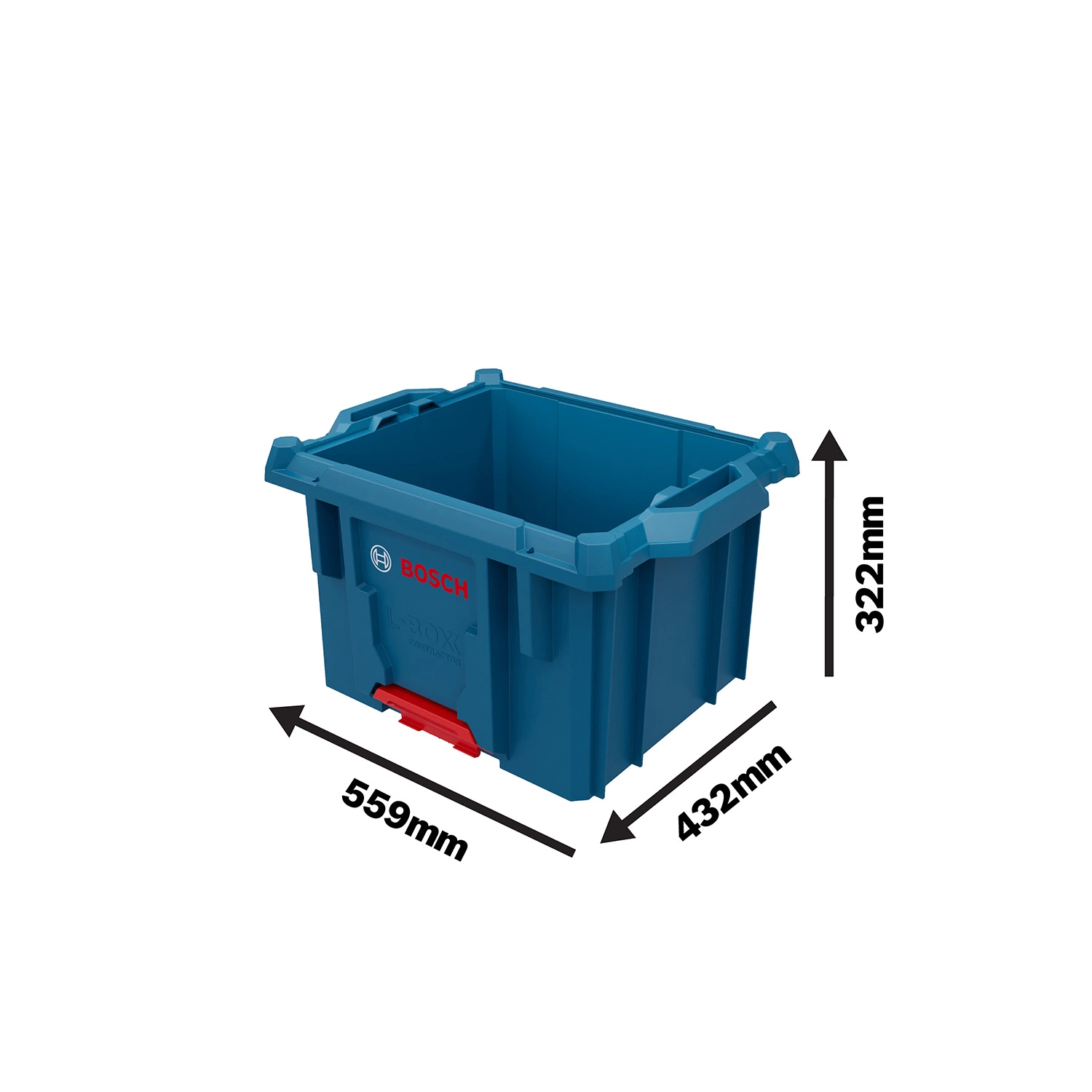 Bosch 1600A037E2 Draagbak L-Boxx Contractor Crate Professional - 432 X 559 X 322mm thumbnail 2