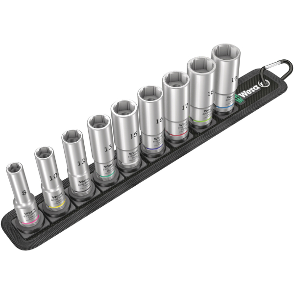 Wera 5004545001 Belt B Deep 1 9-delige Doppenset Incl. Houder - 3/8"
