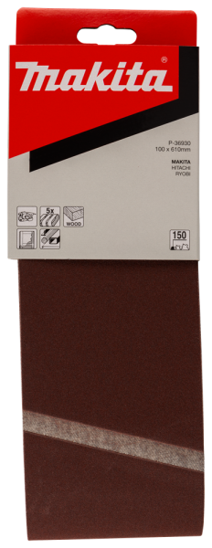 Makita P-36930 Schuurband - K150 - 100 X 610mm (5st) - Detailed view of the product