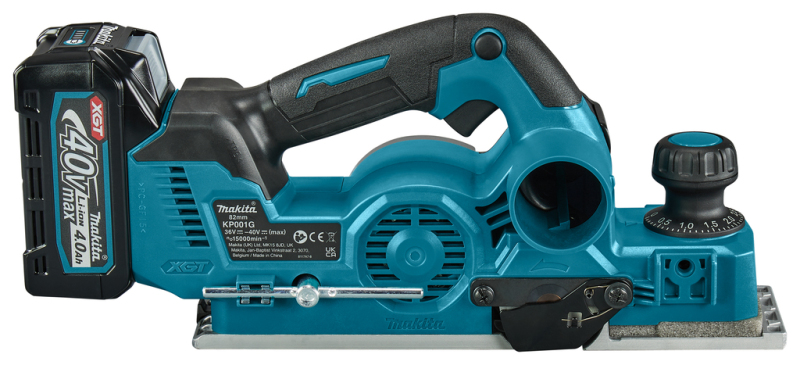 Makita KP001GM202 40V Max Li-Ion Accu Schaafmachine Set (2x 4,0Ah) Incl. AWS Zender In Mbox - 82mm - Detailed view of the product