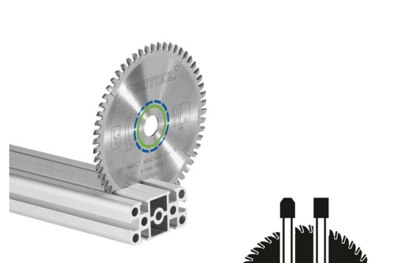 Festool 494607 Cirkelzaagblad - 260x2,4x30 TF68 - Aluminium En Plastics - Detailed view of the product
