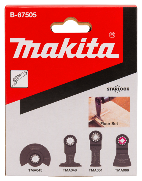 Makita B-67505 4-delige Zaag-/schraapset Multitool - Detailed view of the product