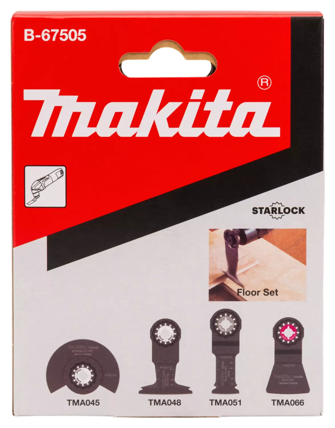 Makita B-67505 4-delige Zaag-/schraapset Multitool thumbnail 4