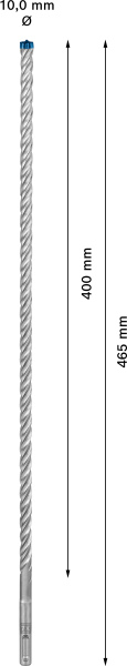 Bosch 2608900102 EXPERT Hamerboor SDS Plus-7X - 10x400x465mm - Detailed view of the product