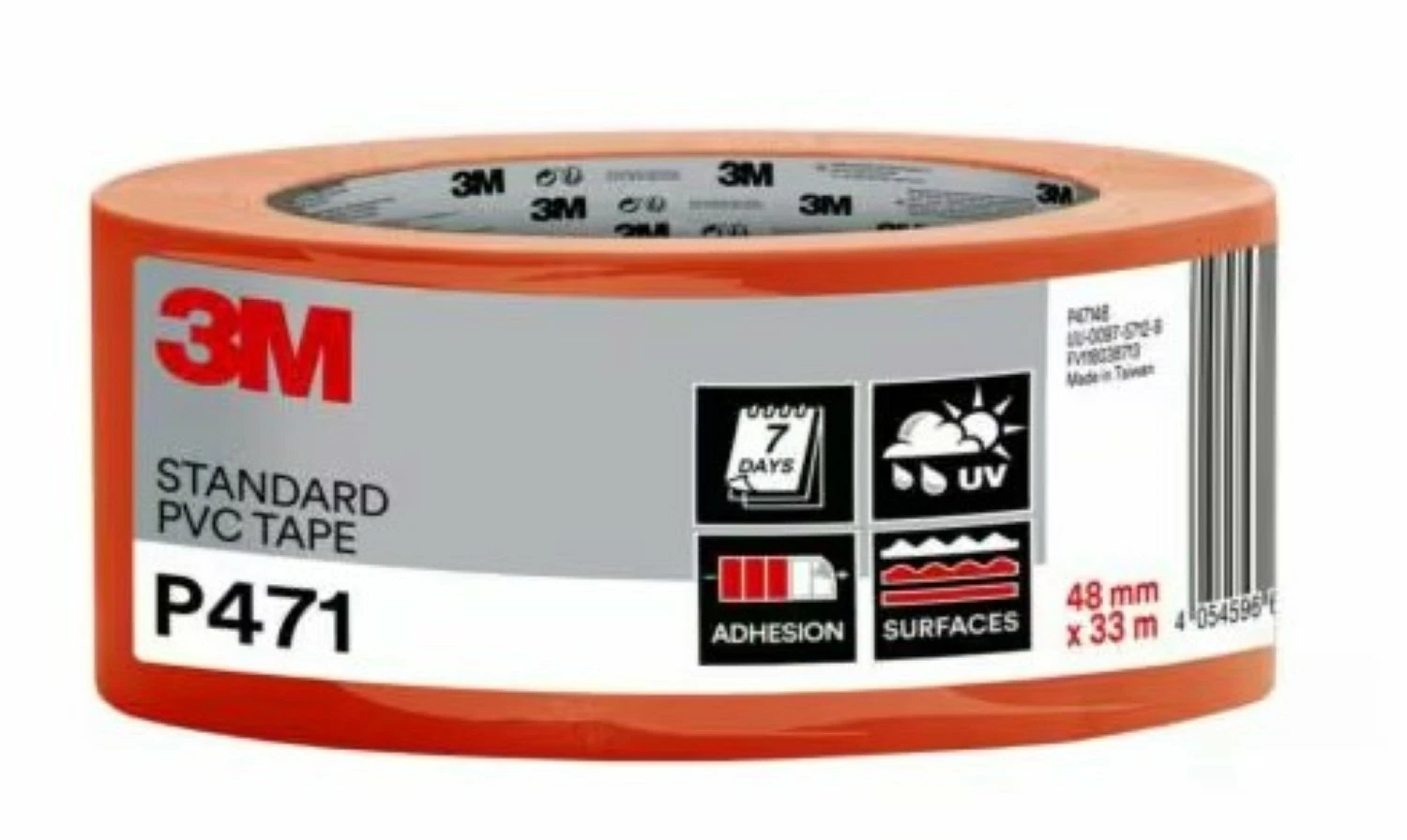 3M P47148 Bekistingstape PVC - 48mm X 33m