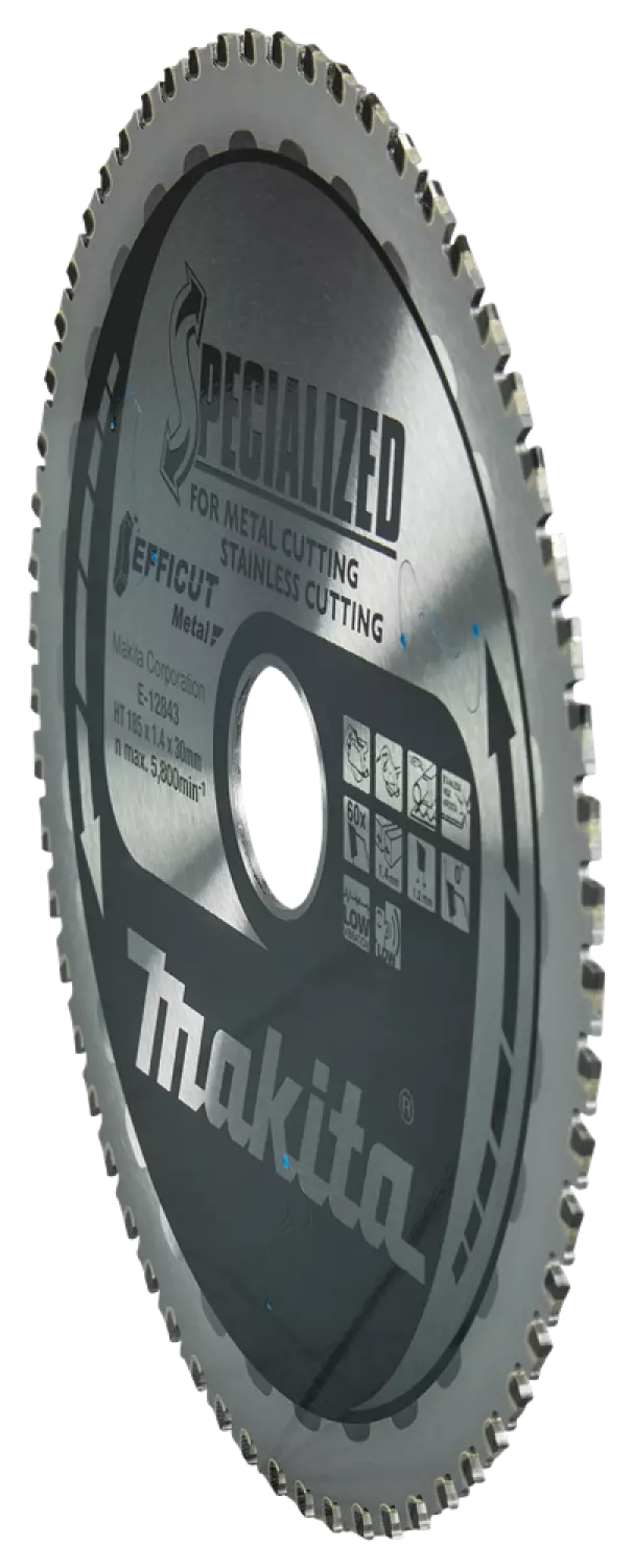 Makita E-12843 Efficut Cirkelzaagblad RVS/Staal - 185x30x1,4mm 60T thumbnail 3