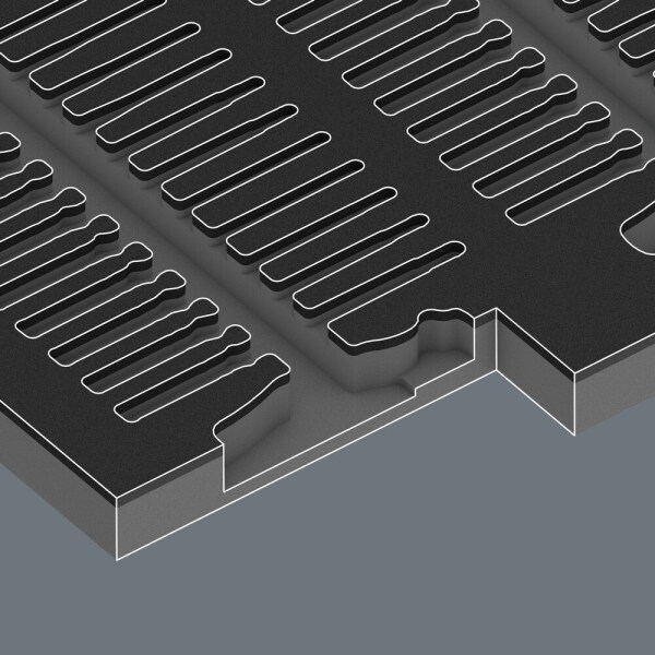 Wera 05150151001 28-delige 9751 Kraftform Kompakt VDE Set 1 Wisselklingenset In Foam Inlay - Detailed view of the product