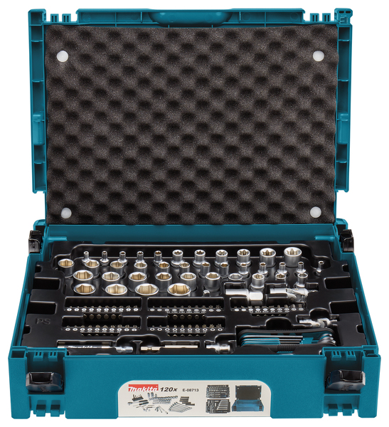 Makita E-08713 Gereedschapset In Mbox Nr. 1 - 120-delig EAN: 88381576727