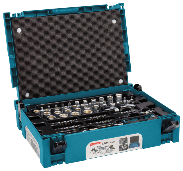 Makita E-08713 Gereedschapset In Mbox Nr. 1 - 120-delig - Detailed view of the product
