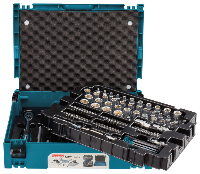 Makita E-08713 Gereedschapset In Mbox Nr. 1 - 120-delig - Detailed view of the product