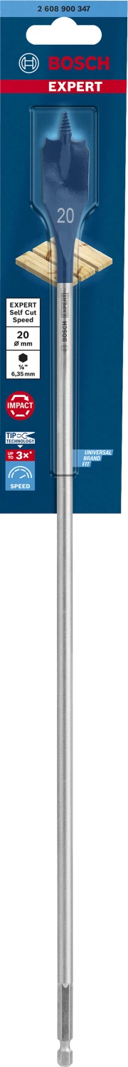 Bosch 2608900347 EXPERT Speedboor Self Cut Speed, Zeskantschacht 20 X 400mm thumbnail 2