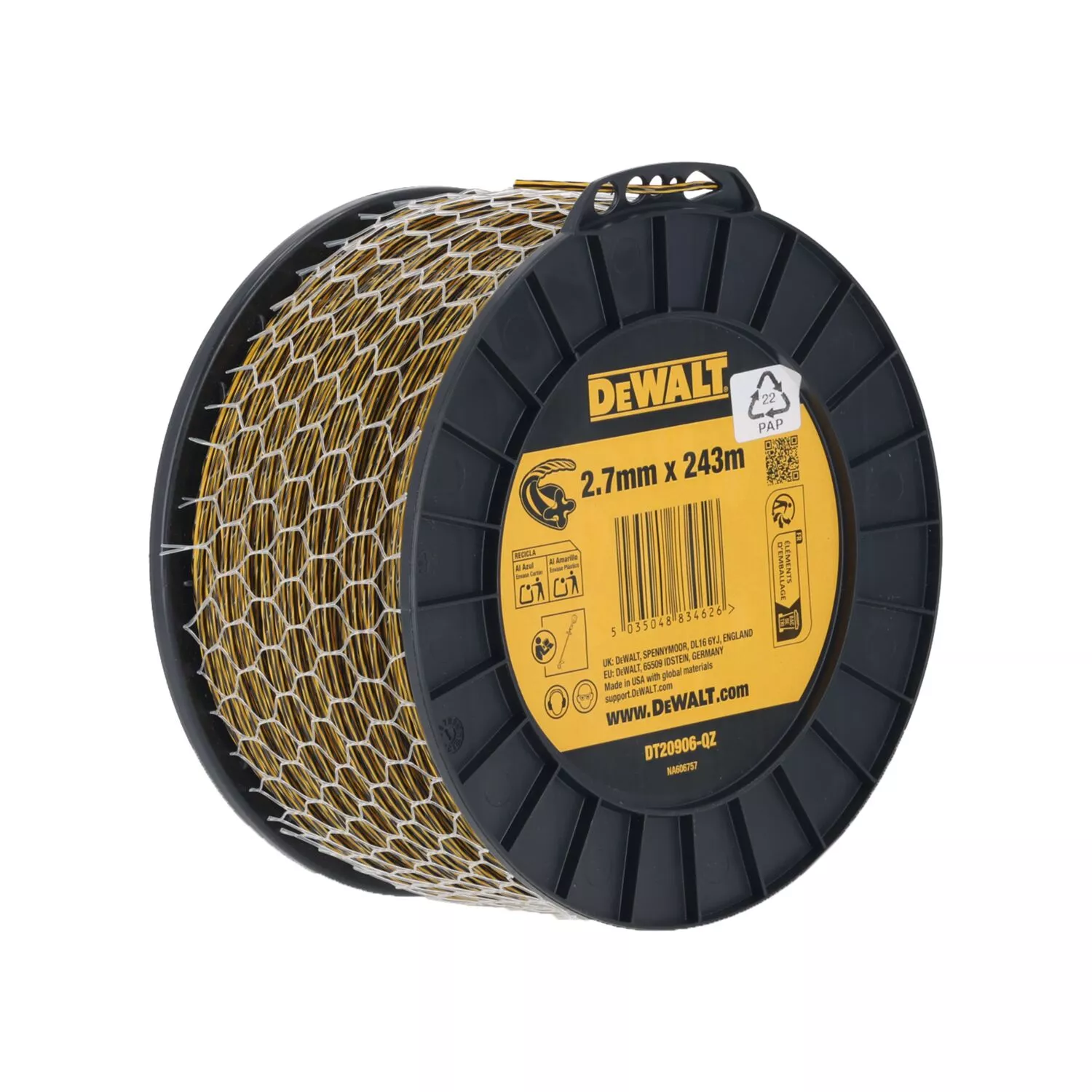 DeWALT DT20906 Trimmerdraad Voor Commercial Trimmers - 210m - 2.7mm thumbnail 2