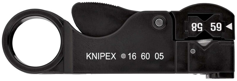 Knipex 16 60 05 SB Kabelstripper Voor Coax-kabel - 105 Mm