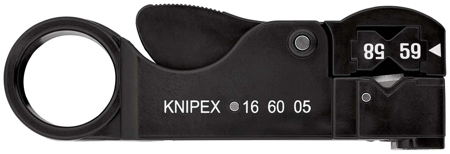 Knipex 16 60 05 SB Kabelstripper Voor Coax-kabel - 105mm