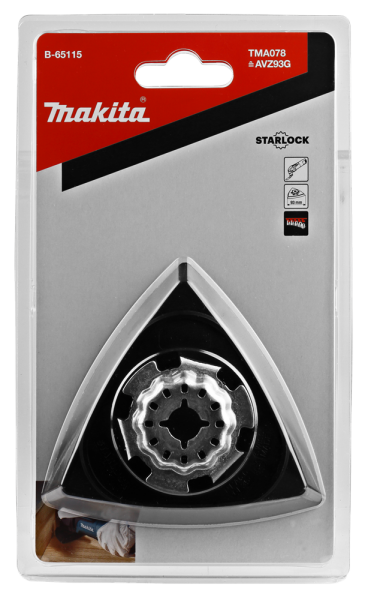 Makita TMA027 / TMA078 / B-21537 / B-46202 / B-65115 Schuurzool - Schuurvoet 94 X 94mm - Detailed view of the product